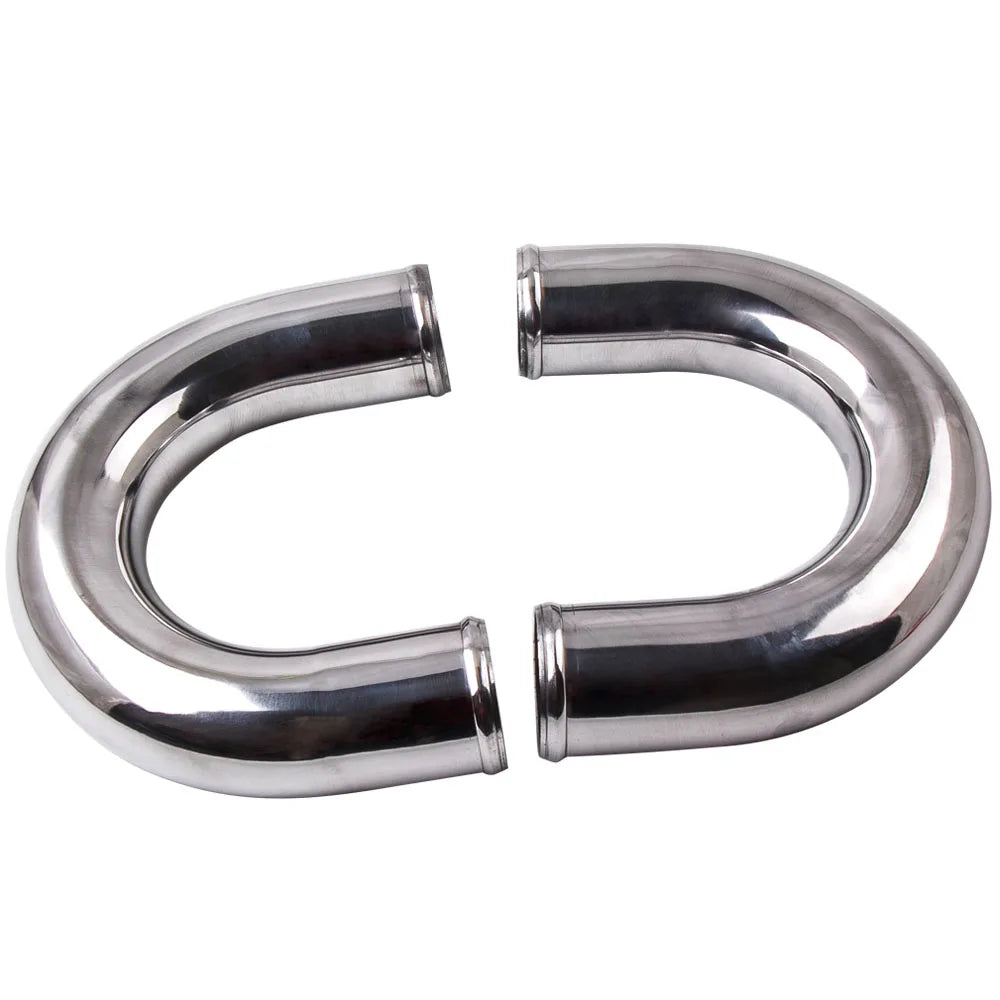 Universal T3 T4 Turbo V-Band Pipe Kit 2.5" 64mm Stainless Steel 4/6 Cyl 8pc