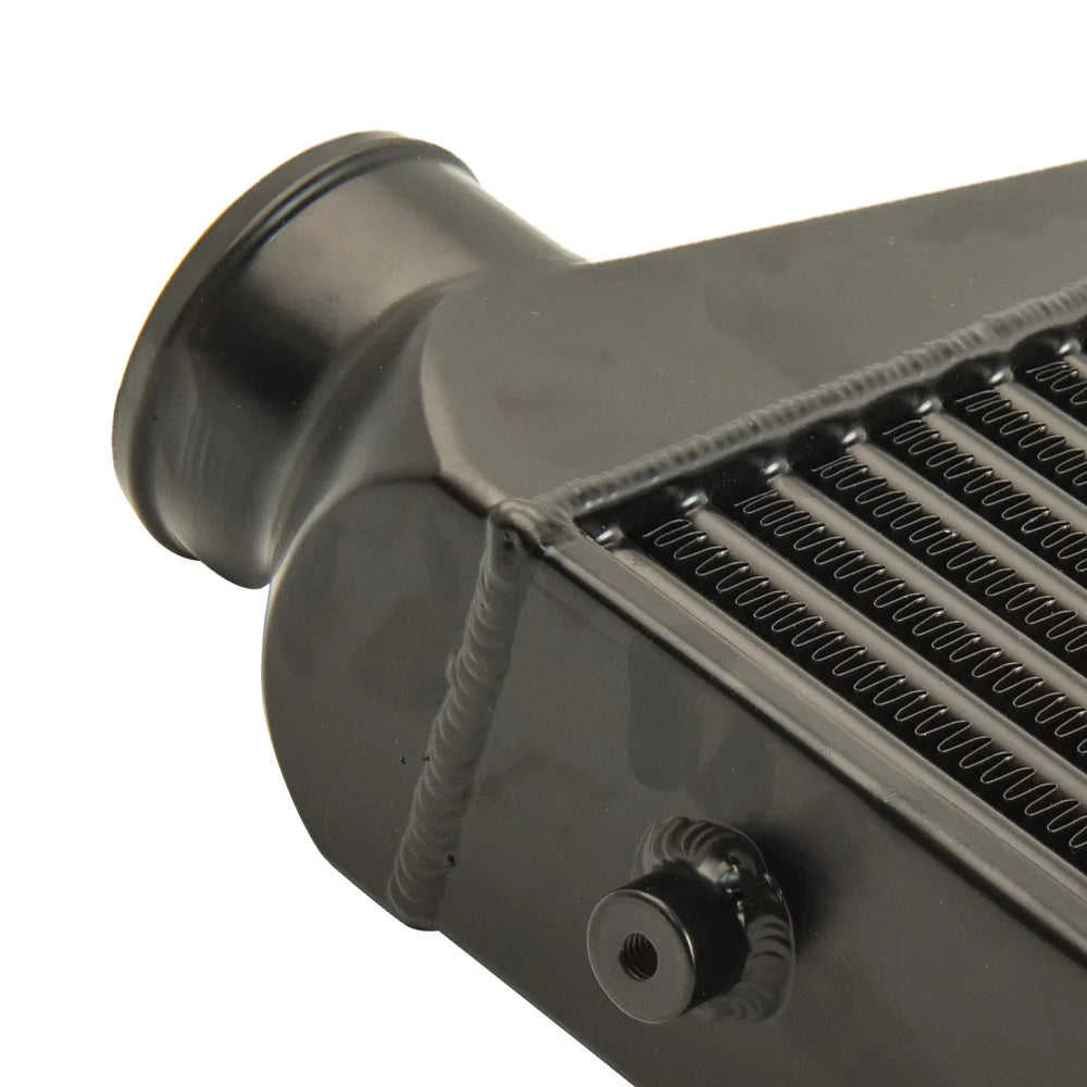 Universal 3" Front Mount Intercooler 600x300x76mm Tube & Fin Turbo FMIC Black