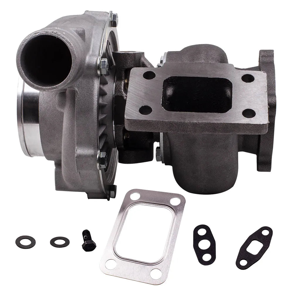 GT30 GT3037 GT3076 Turbocharger 4/6 Cylinder 2.5L-3.0L T3 4-Bolt Water Cooled