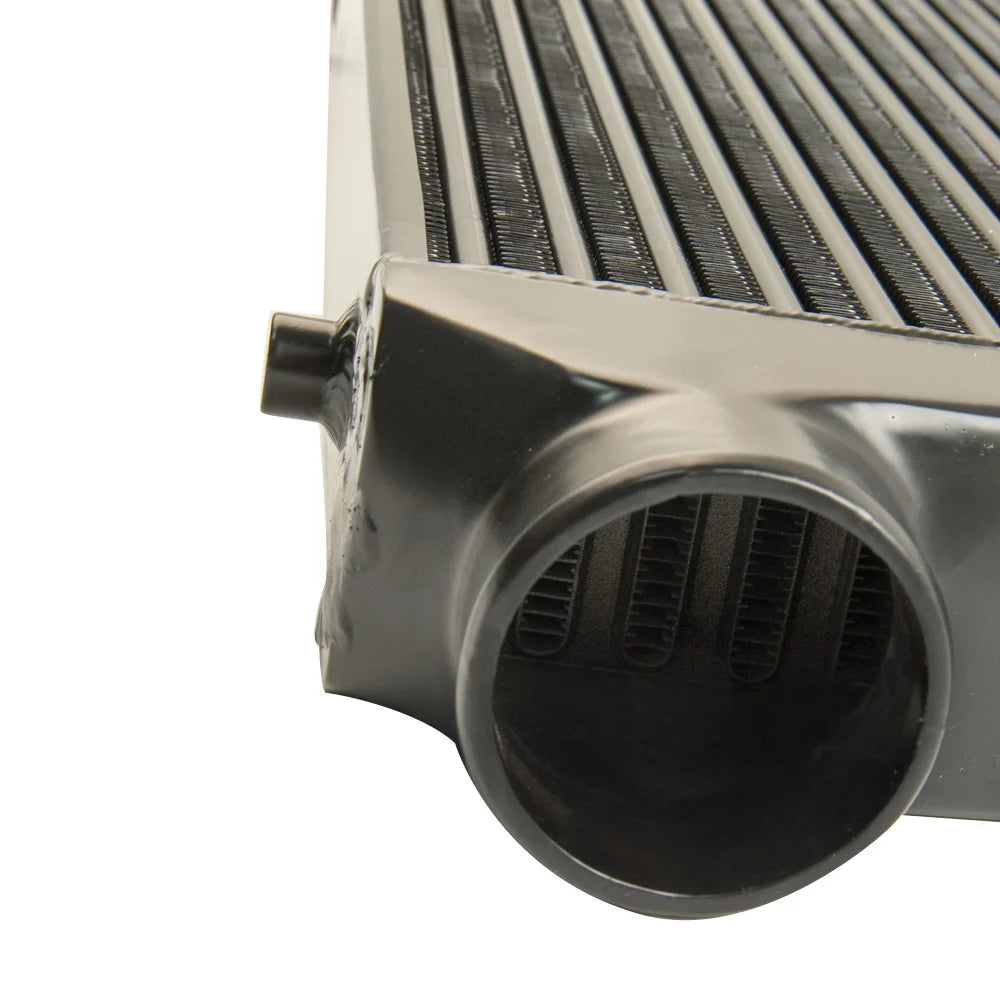 Universal 3" Front Mount Intercooler 600x300x76mm Tube & Fin Turbo FMIC Black