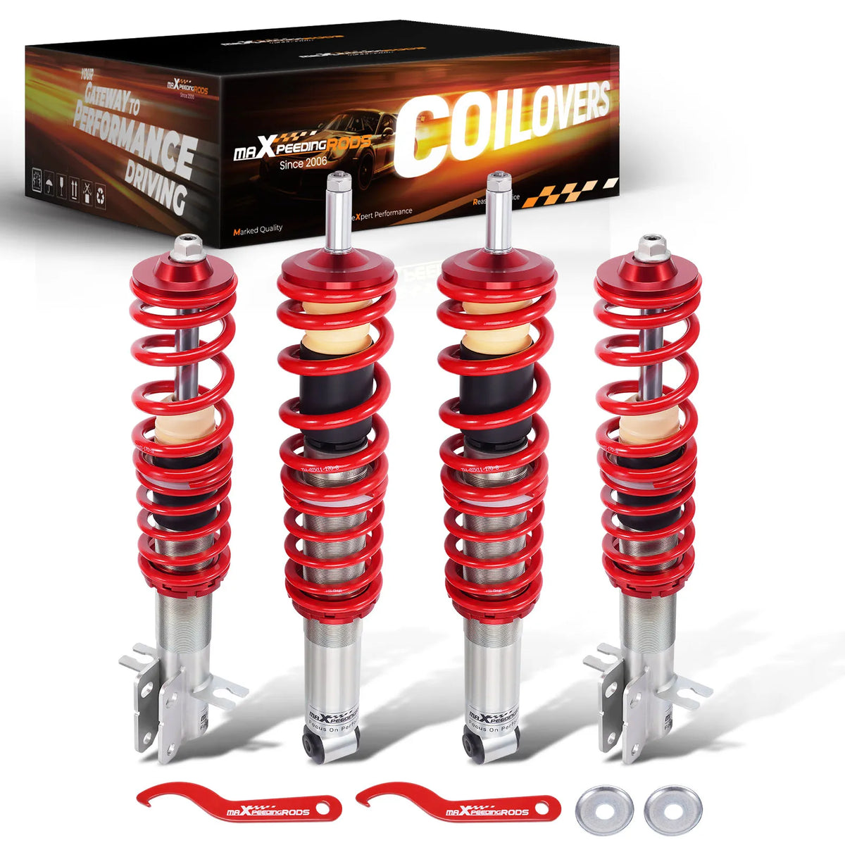 VW Golf MK1 Jetta MK1 Scirocco MK1 MK2 Coilover Suspension Kit Adjustable Height