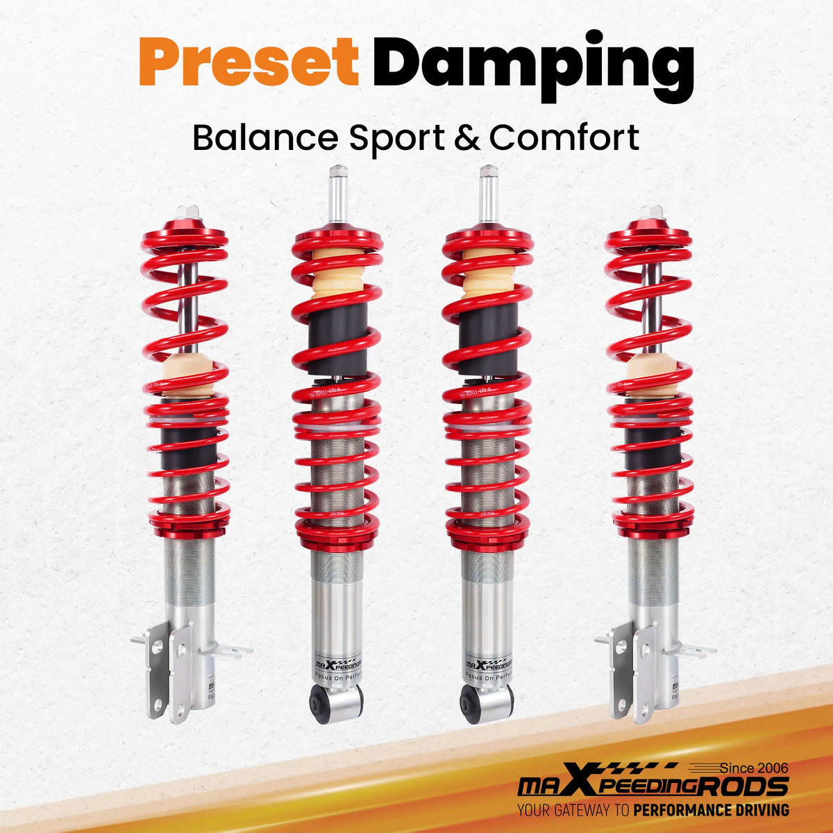 VW Golf MK1 Jetta MK1 Scirocco MK1 MK2 Coilover Suspension Kit Adjustable Height