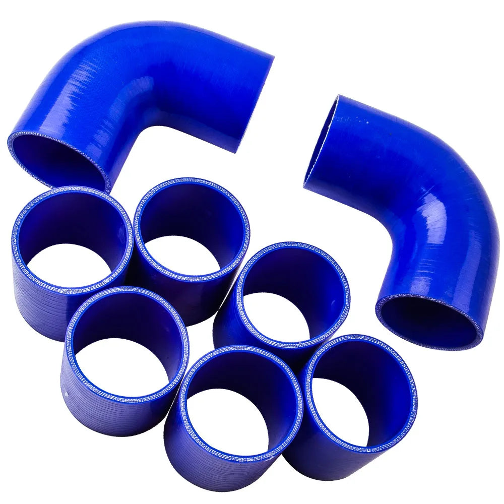 Universal T3 T4 Turbo V-Band Pipe Kit 2.5" 64mm Stainless Steel 4/6 Cyl 8pc